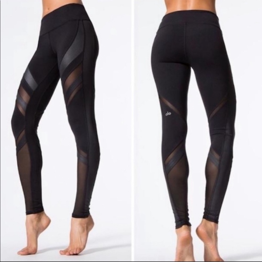 Alo Yoga Epic Mesh Stretch Pull On Leggings XS